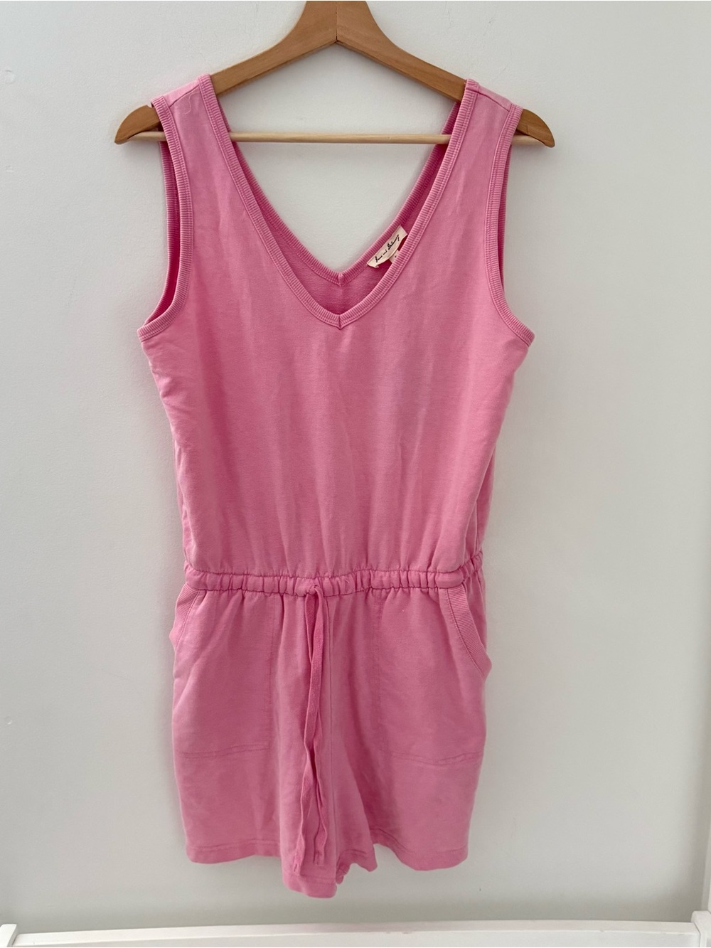 Jane & Delancey Pink Sleeveless Romper Lightweight Cotton Blend S